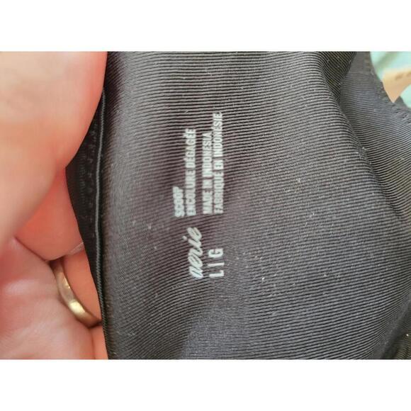 Aerie large black scoop ribbed sports bra - Picture 3 of 5